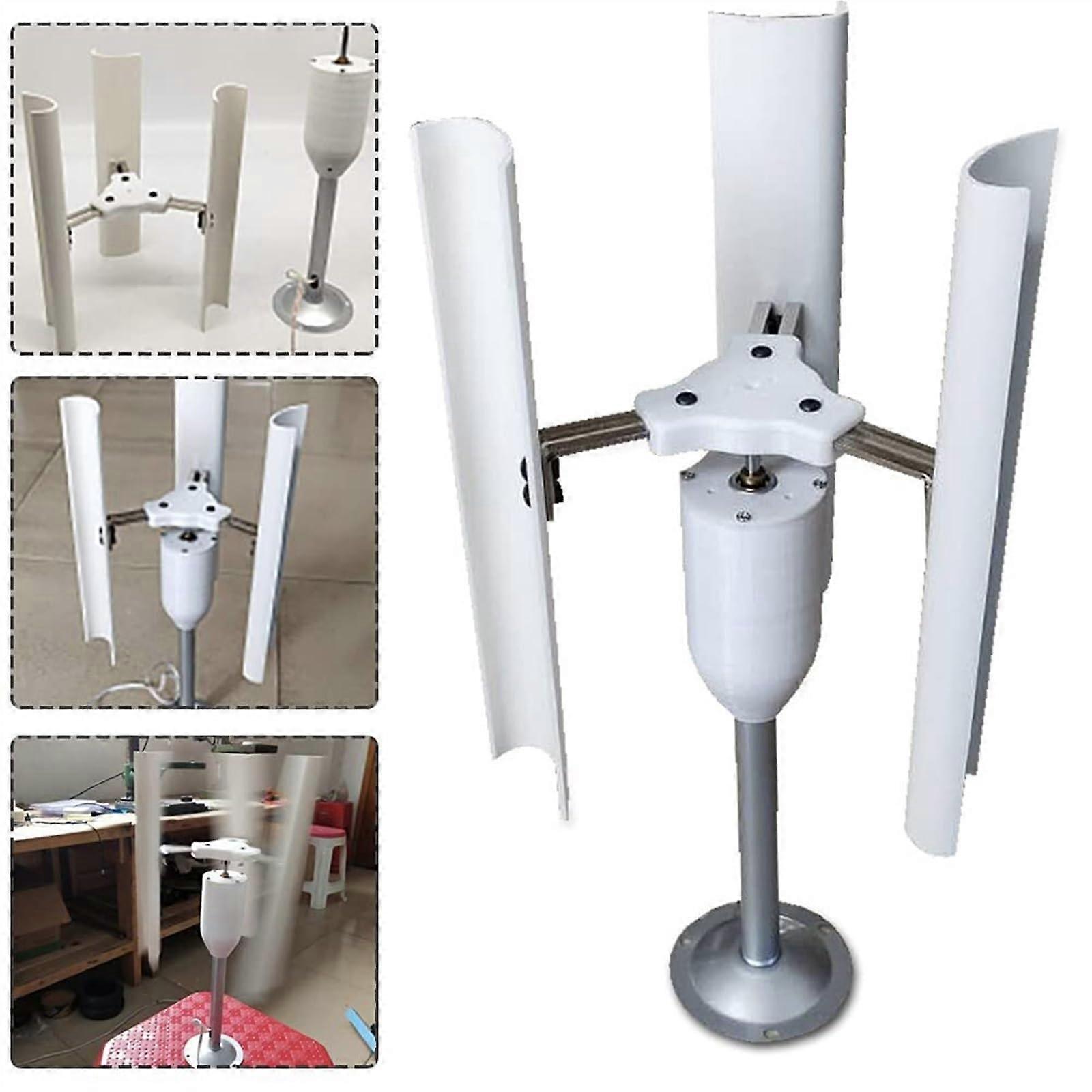 Vertical Axis Wind Turbine 12V 30W DIY Generator Kit, 3 Blade Model for HandsOn Learning
