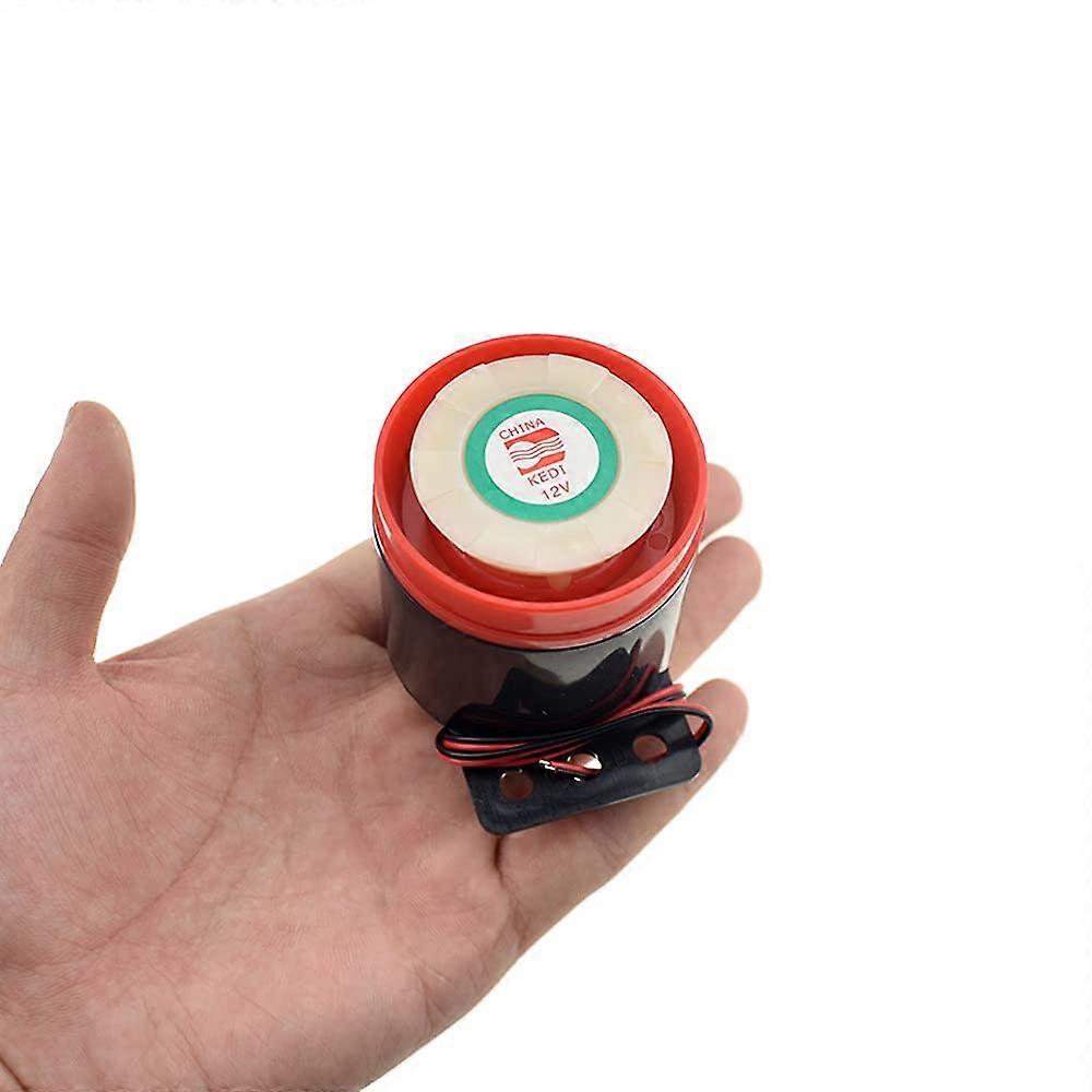 12V Electronic Buzzer with Continuous Beep Alert, Compact Piezo Siren for Security Systems