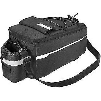 Borsa per portapacchi posteriore per bicicletta Borsa termica per bagagliaio isolato per oggetti freddi e caldi (nero)