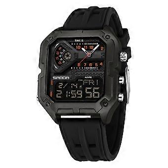 Vierkante horloges voor mannen, digitale horloges, waterdicht sporthorloge met LED-achtergrondverlichting, digitaal hardloophorloge, cadeau voor mannen, Vaderdagcadeau