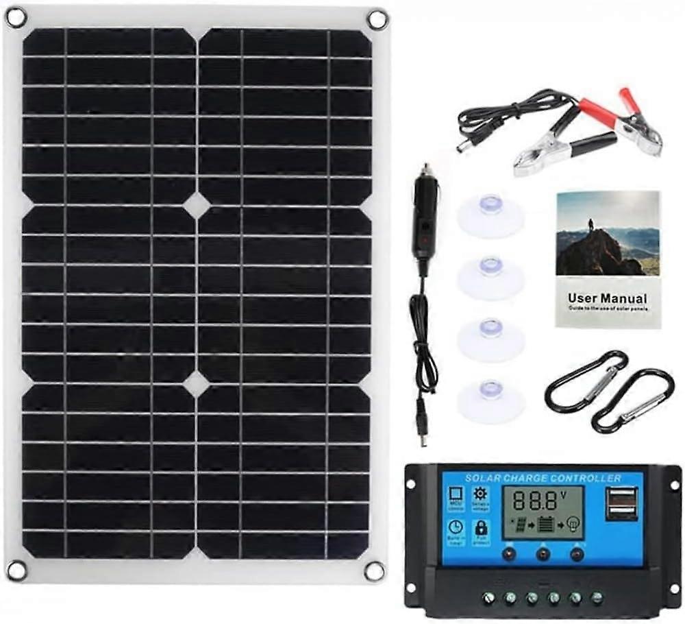 300W Flexible Foldable Solar Panel with Controller USB 18V for RV Caravan Van Camping