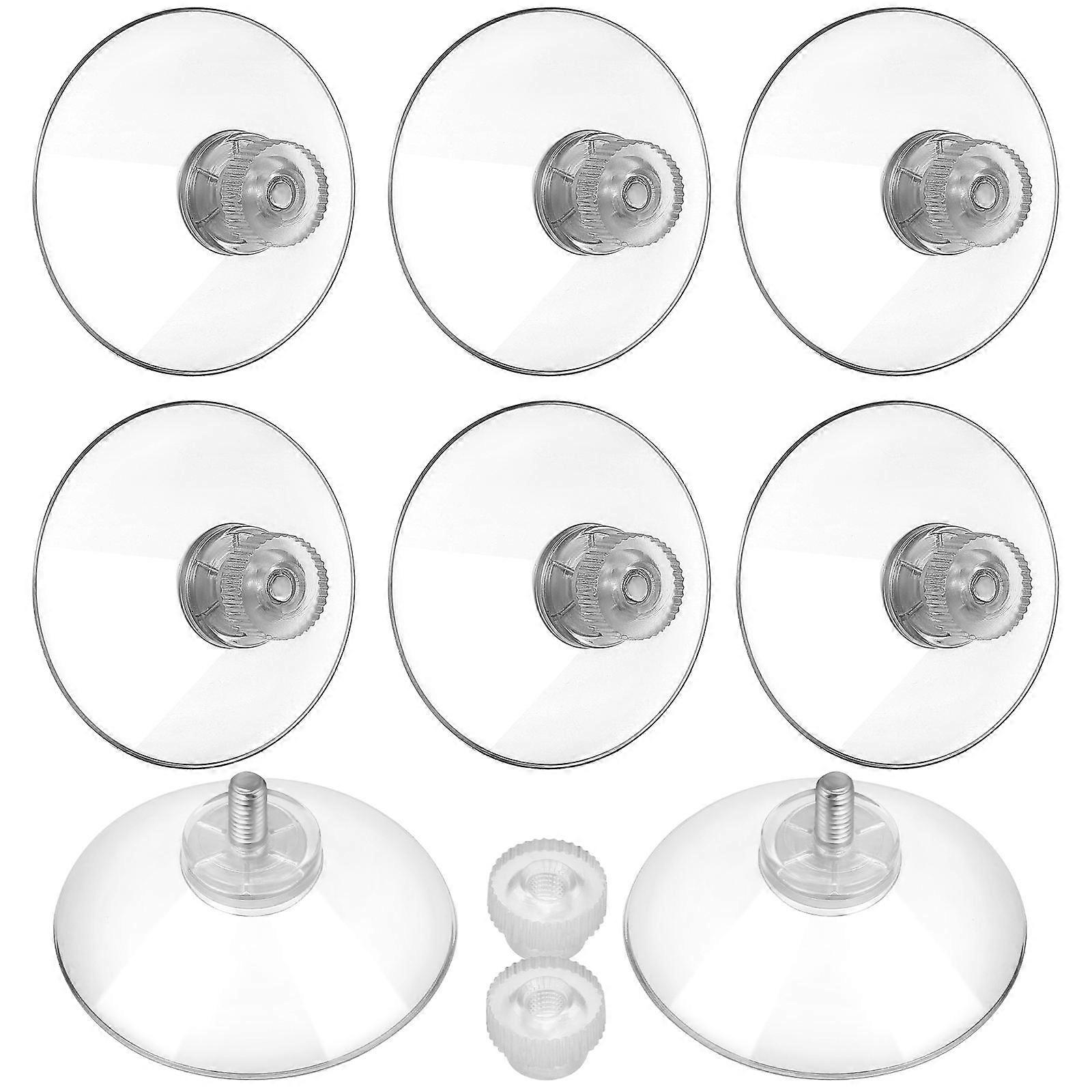 Vacuum Suction Cup Hooks Multi-Use Holders Clear 24Pcs Transparent PVC