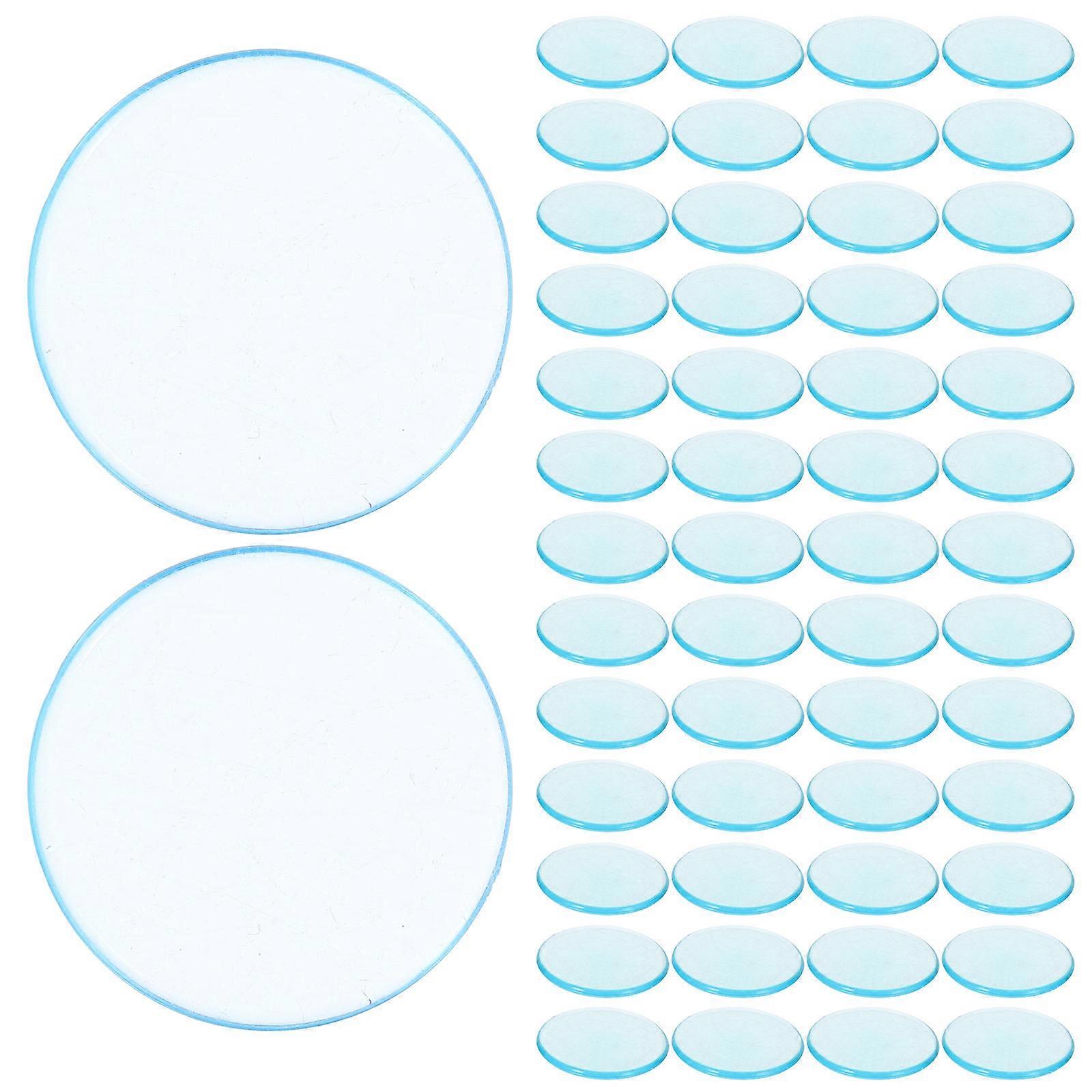 Counting Chips Blue Plastic Markers for Games 100Pcs Pack