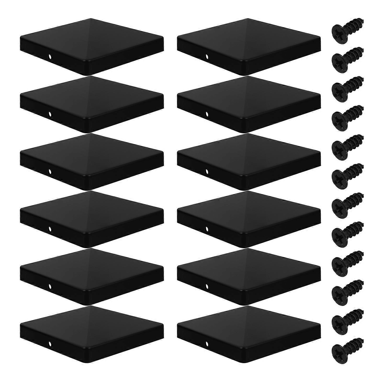 12Pcs Post Caps Cover Plastové plotové uzávery Post Caps Plot Post Cover Plastový plot Post Protector