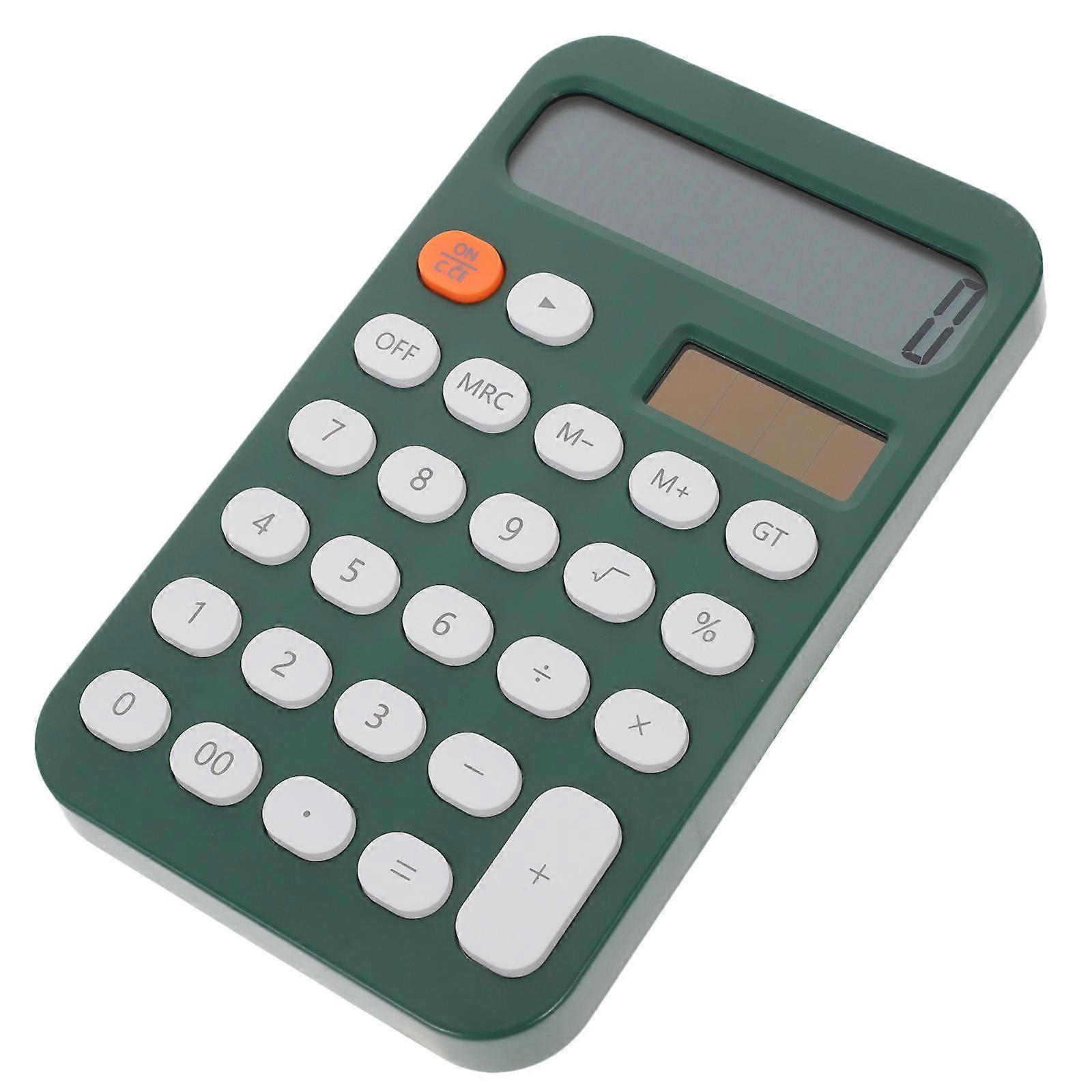 Desktop Calculator Small for Calculating 3Pcs Lightweight Dark Green Tool