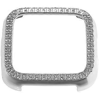 Diamond Protective Case for Smart Watch Shockproof Cover Pc Plastic Silver
