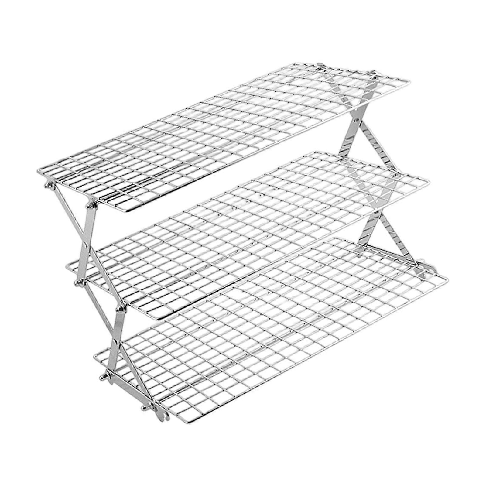 Practical Stackable Wire Shelf For Picnics And Portable Kitchen Storage Builts To Last With Strong Frame Multicolor