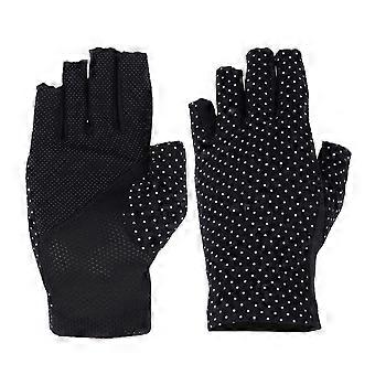Uv Protection Gloves for Women Half Finger Gloves for Driving 3Pairs