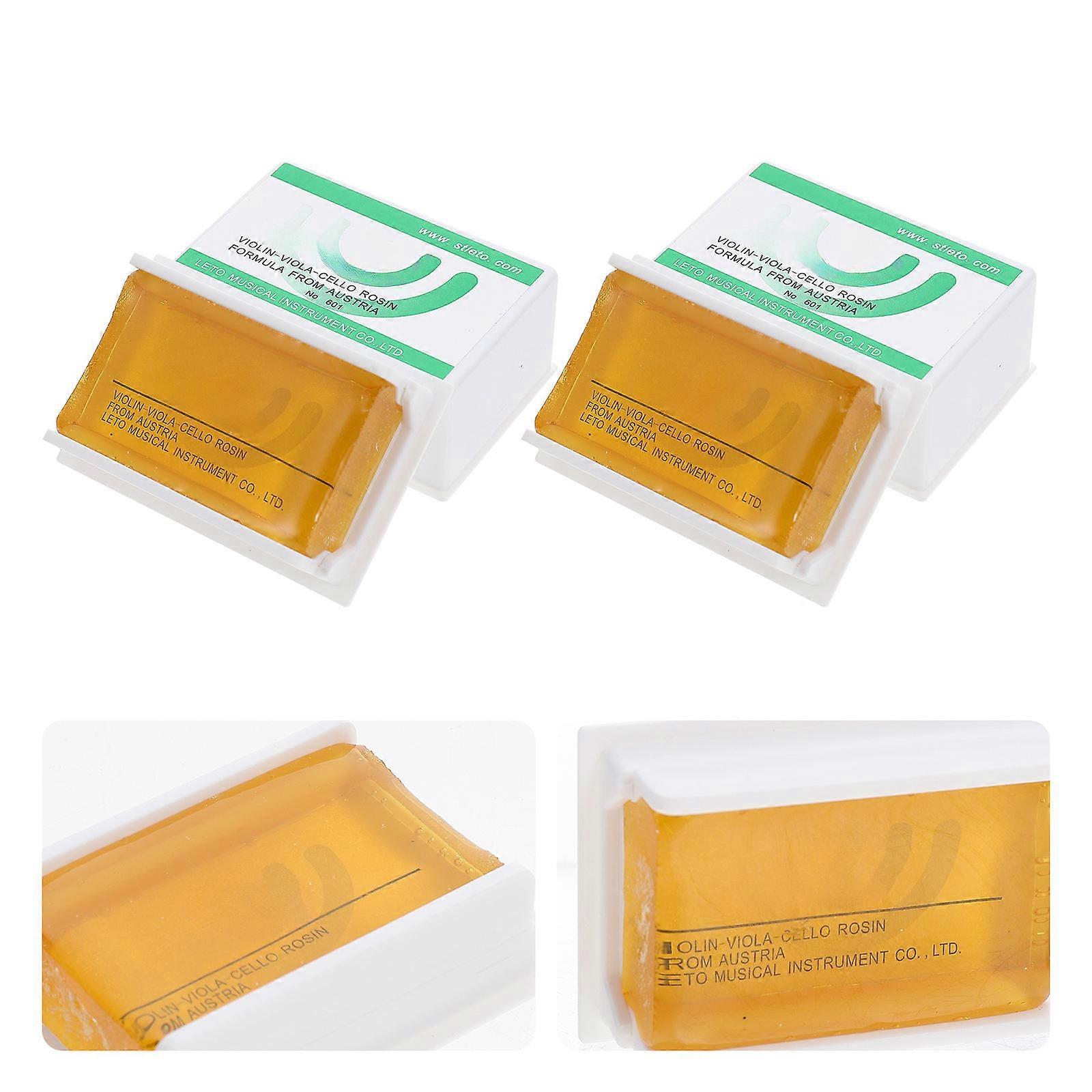 Violin Rosin String Instrument Maintenance Function 2Pcs for Violin Viola Cello