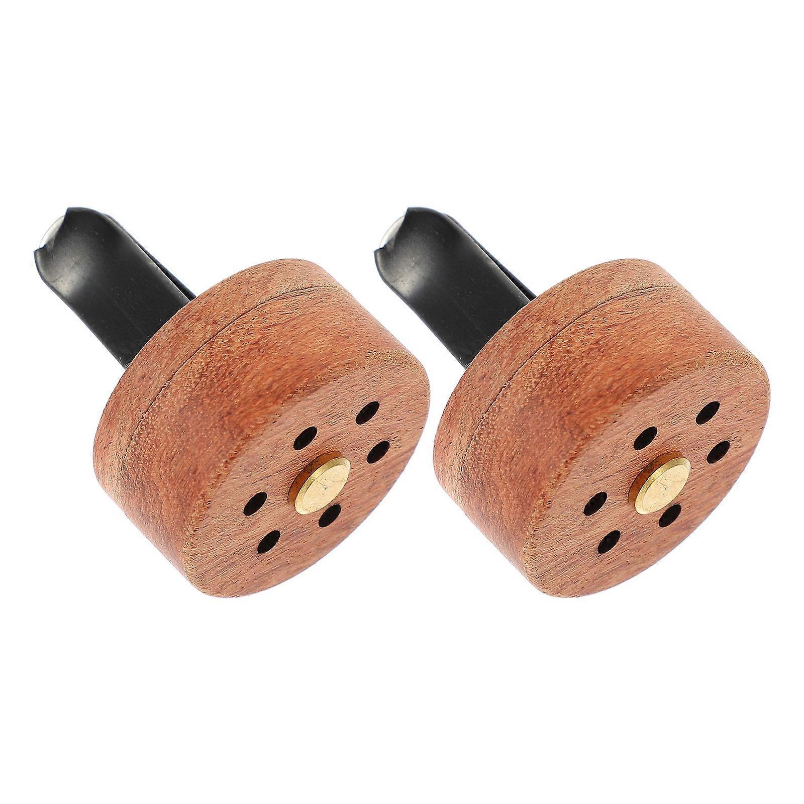 Car Perfume Diffuser Wood Essential Oil Aroma Diffuser with 2Pcs Set