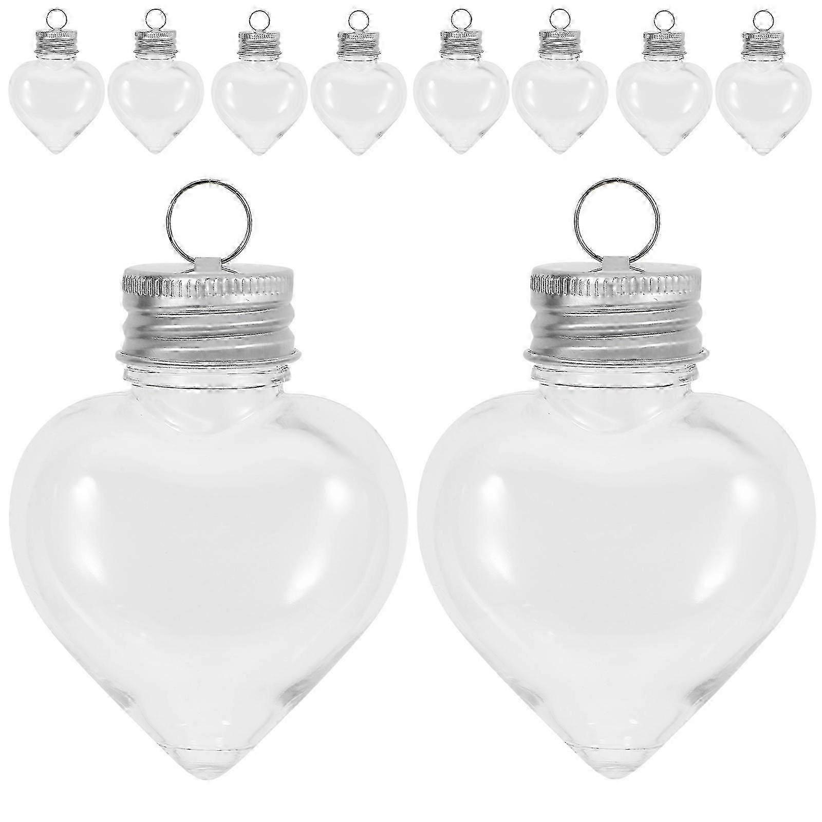 Candy Bottle Transparent Clear Plastic Storage Container for 10Pcs