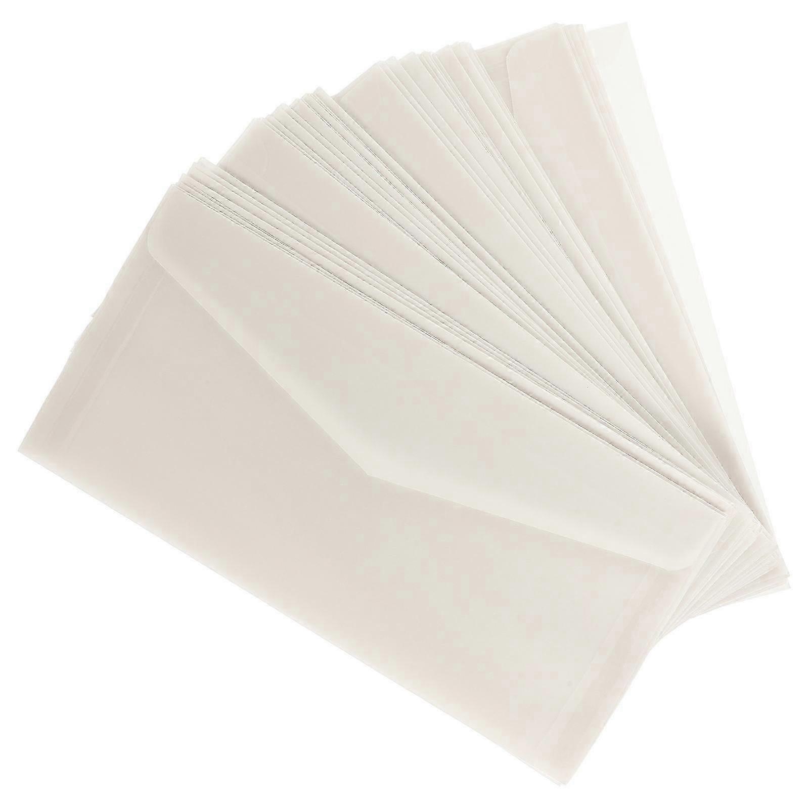 White Tracing Paper Invitation Envelopes, 50Pcs