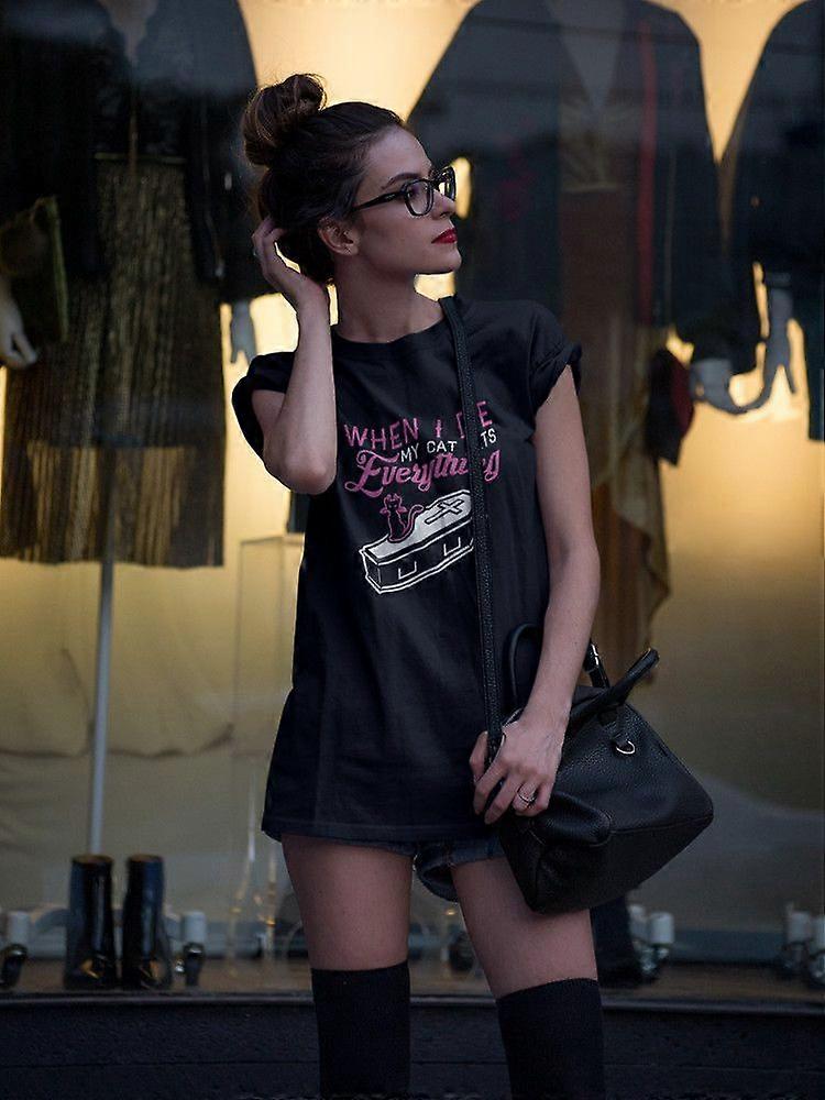 Cat TShirt when I die JA3304