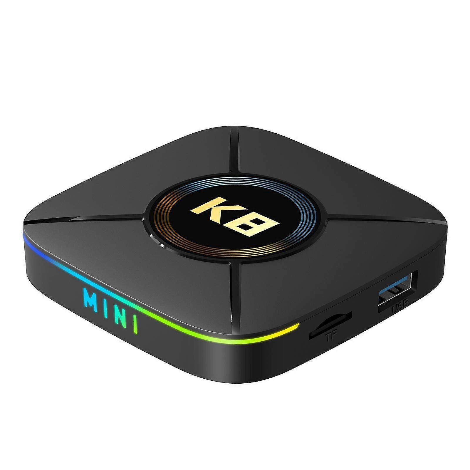 4K UHD Android 14 Smart TV Box, 2GB+16GB EU Plug