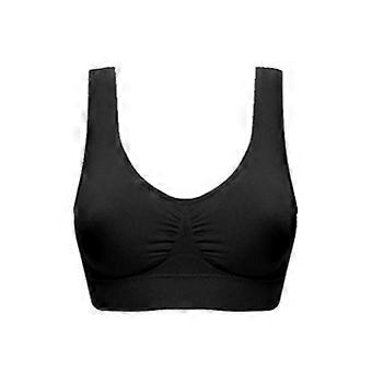 Vrouwen naadloze bh geen pad brassiere ondergoed borstslaap yoga sport bh vest grote maat top katoen