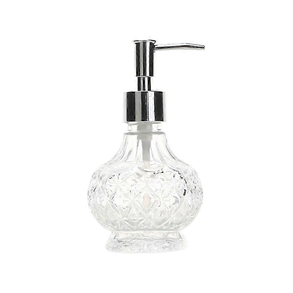 Glass Subpackaging Container Pump Bottle for Storage Use 3Pcs Portable