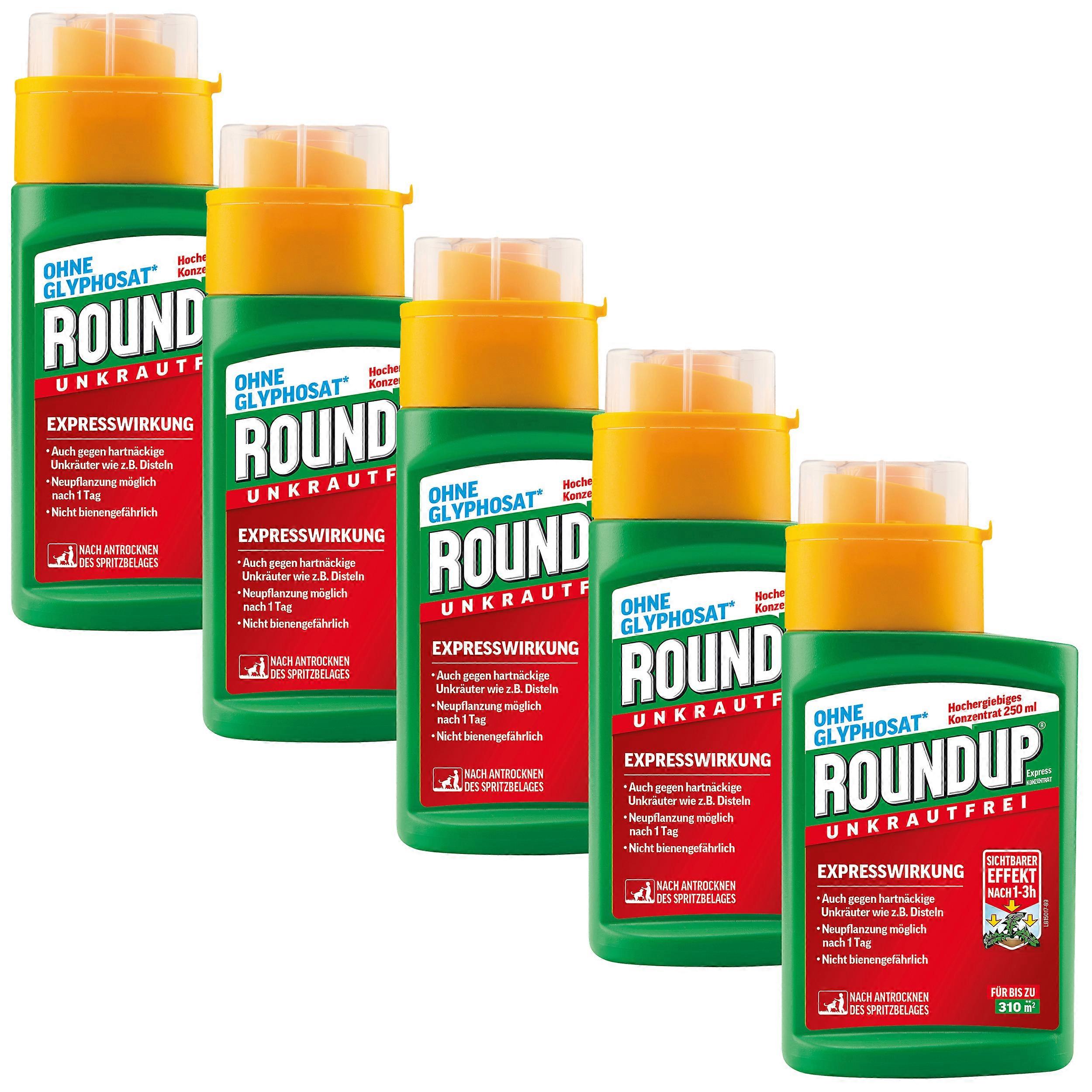 5 x ROUNDUP® Express konsantresi, 250 ml