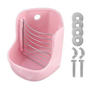 Fixed Hay Feeder Small Animal Feeding Bowl Rack for Guinea Pig Rabbit Chinchilla