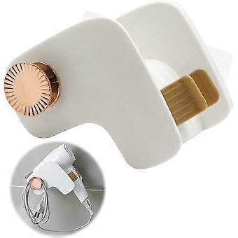 Hair dryer wall mount - hair straightener holder with plastic wall mount, no drilling required for home, hotel and bathroom (1 piece, i [XR]
