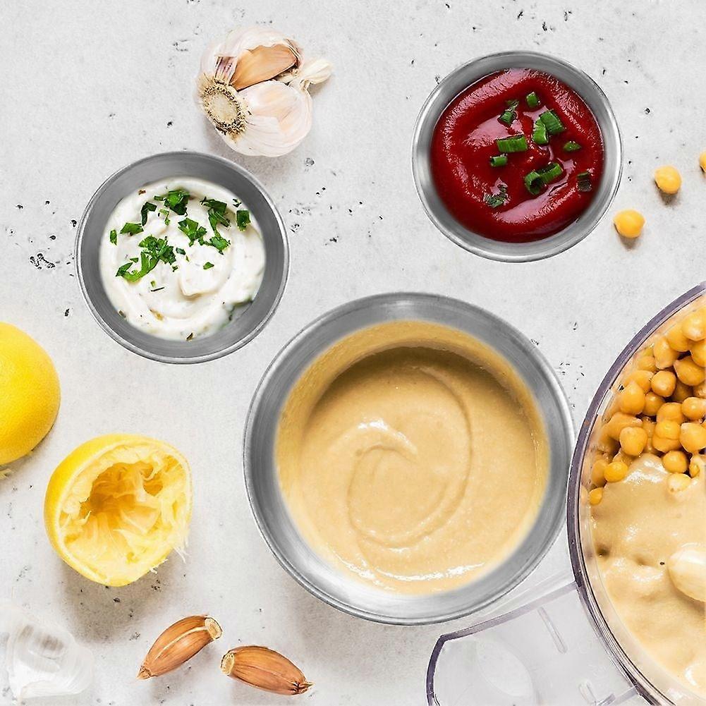Perfekt bolle for sauser og snacks i rustfritt stål