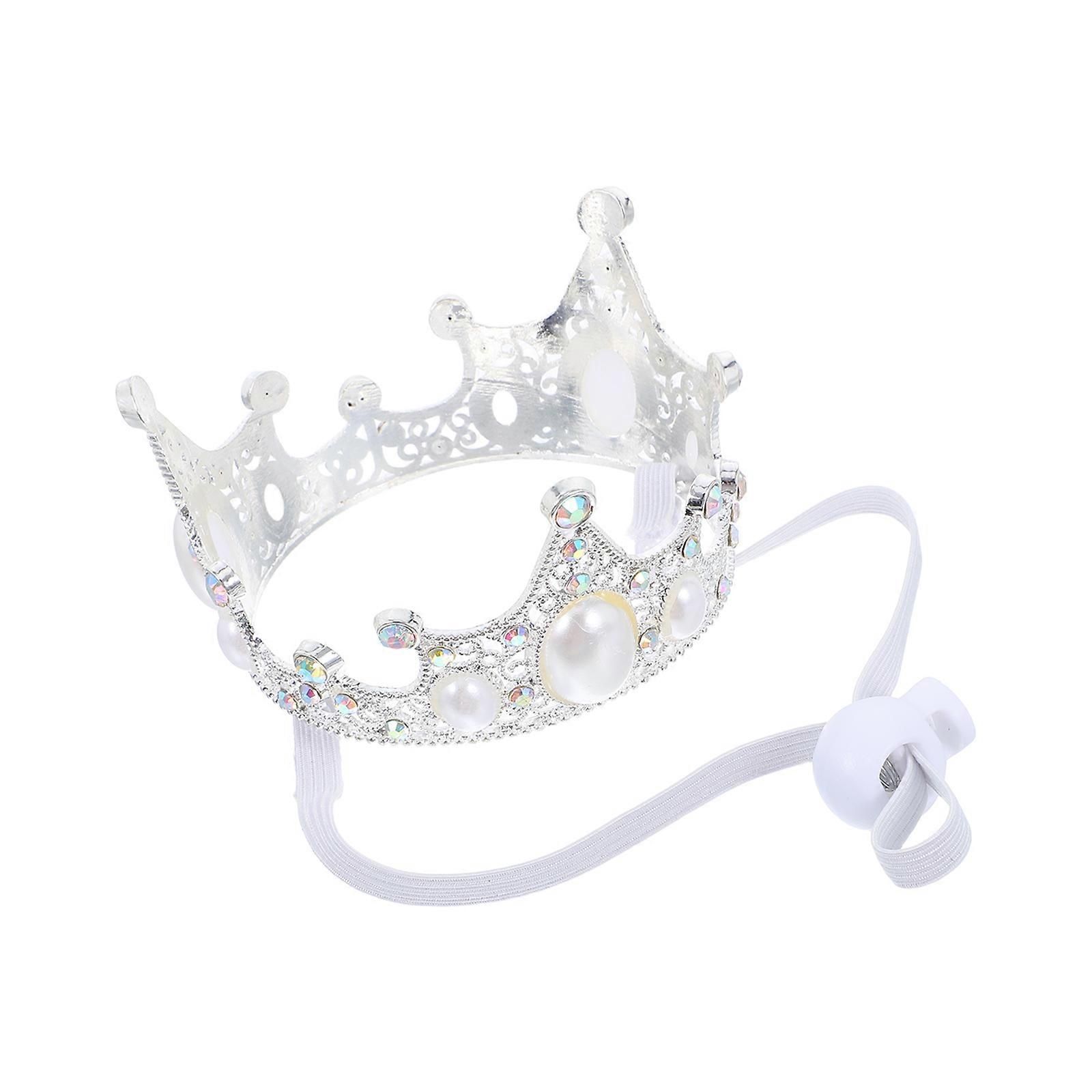 Crown for Decorating with Adjustable Strap Small Dog Party Hat