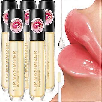 Siero volumizzante per labbra con vitamina E per un'idratazione profonda e una finitura lucida - 5 pezzi Trattamento notturno