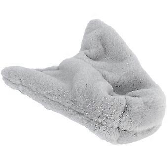 Bird Corner Blanket Plush Bedding for Warm Use Light Grey