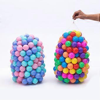 100Pcs Soft Thickened Plastic Pit Balls for Kids, Water Toy Balls for Pool, Party Decoration and Photo Booth Props