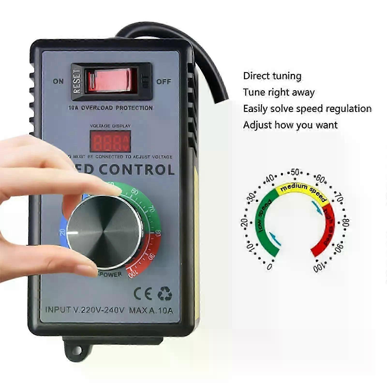 Governor Speed Controller Switch 220V Angle Grinder Stepless Electronic Voltage Stabilizer For Electric Drill Angle Grinder Fan