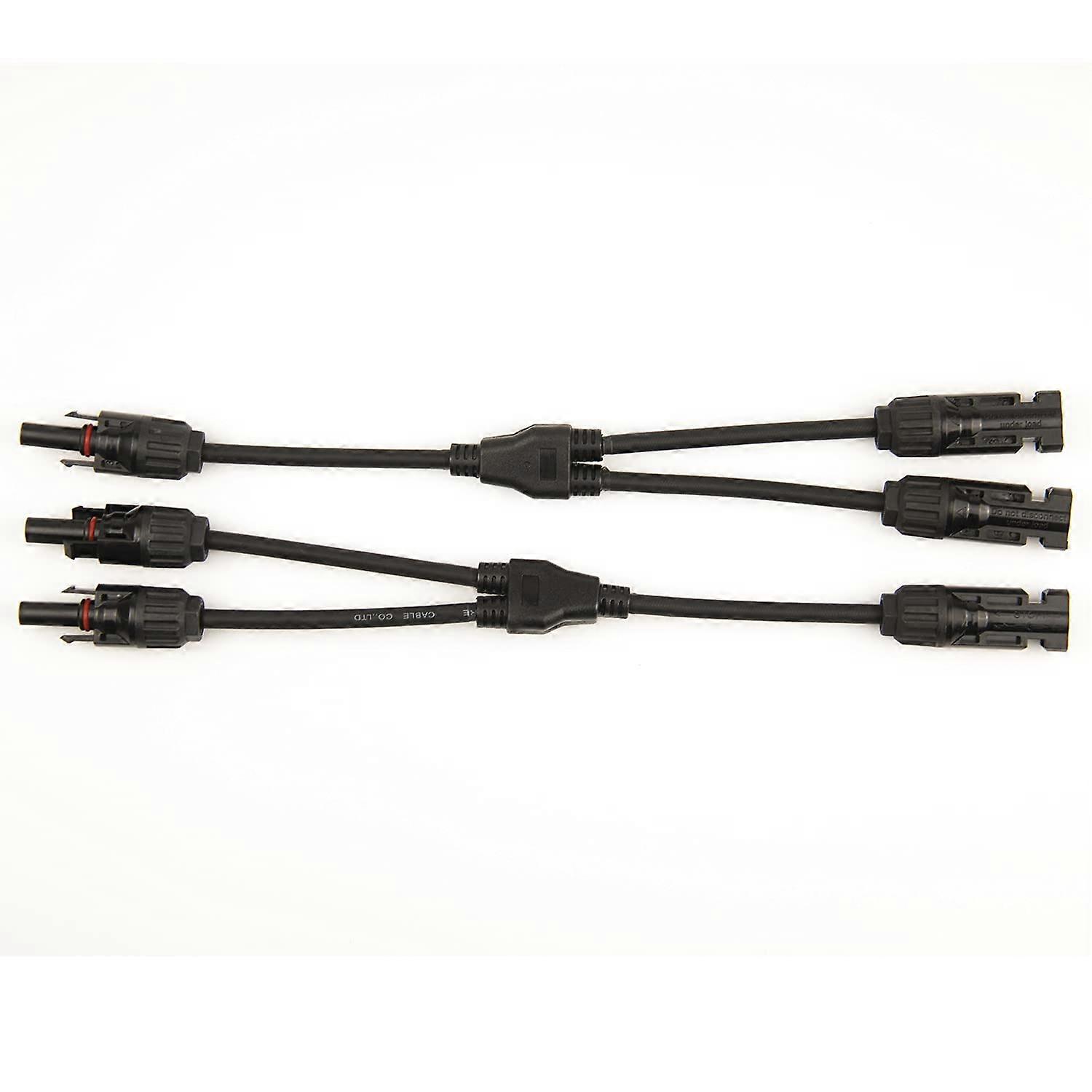 MC4 Solar Panel Connectors Y Branch Parallel Adapter Cable with Secure Locking Outdoor Design