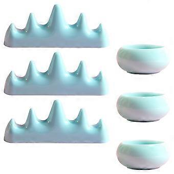 Nail Brush Holder for Manicure Use 5Sets Multi Color Storage