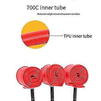 25-26 Ultralight Bike Inner Tube 700X18 25 28 32C Road Bicycle TPU Tire 65mm Length French Valve Super Light Tube 26-27