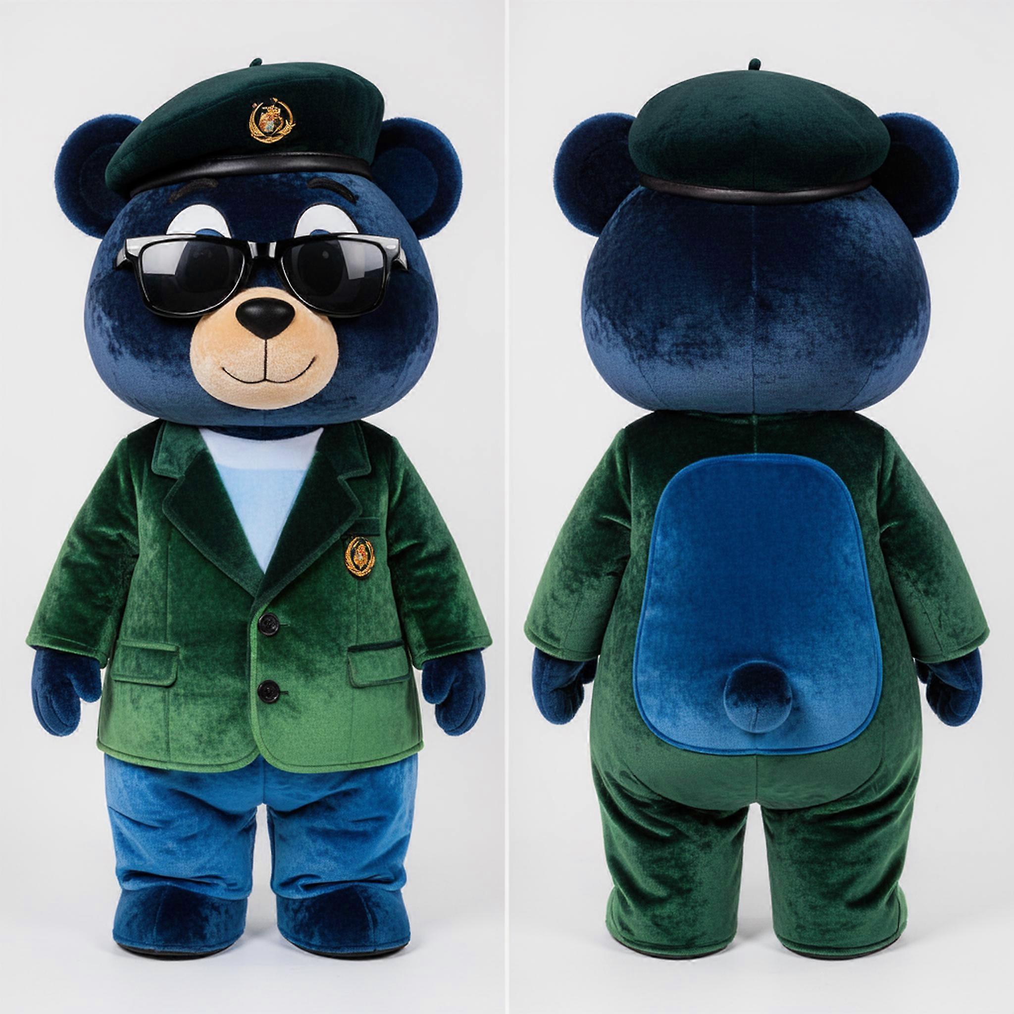 MASTICOT Navy Green Beret Mascot