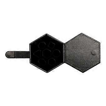Hex Dice Box Dice Organizer Holder compatible with Dice Set Role Playing Table Game Home Black