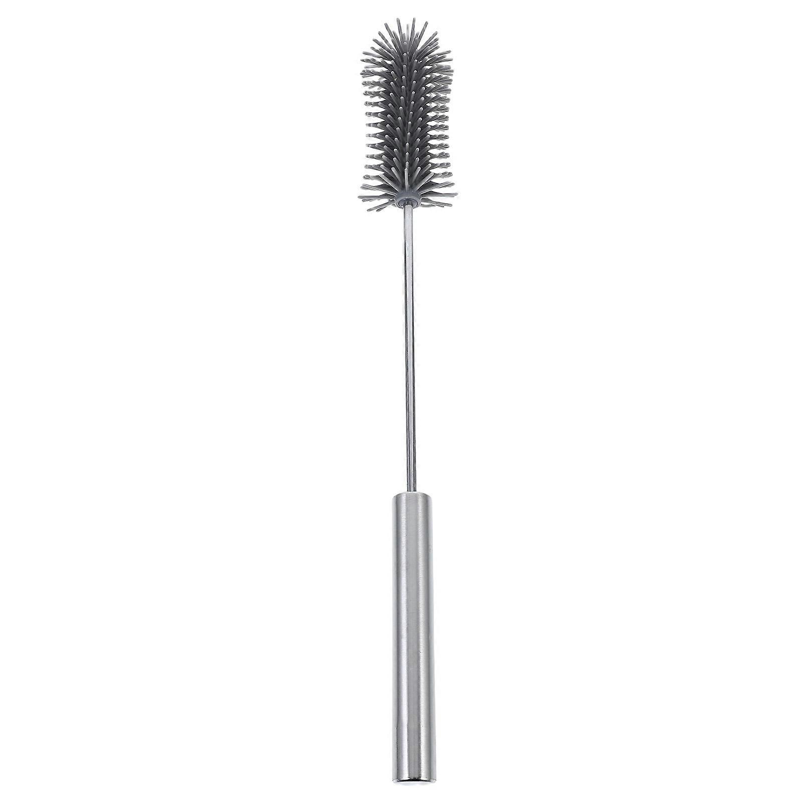 Silicone Bottle Brush Semi Automatic Rotating Bottle Cleaner 3Pcs
