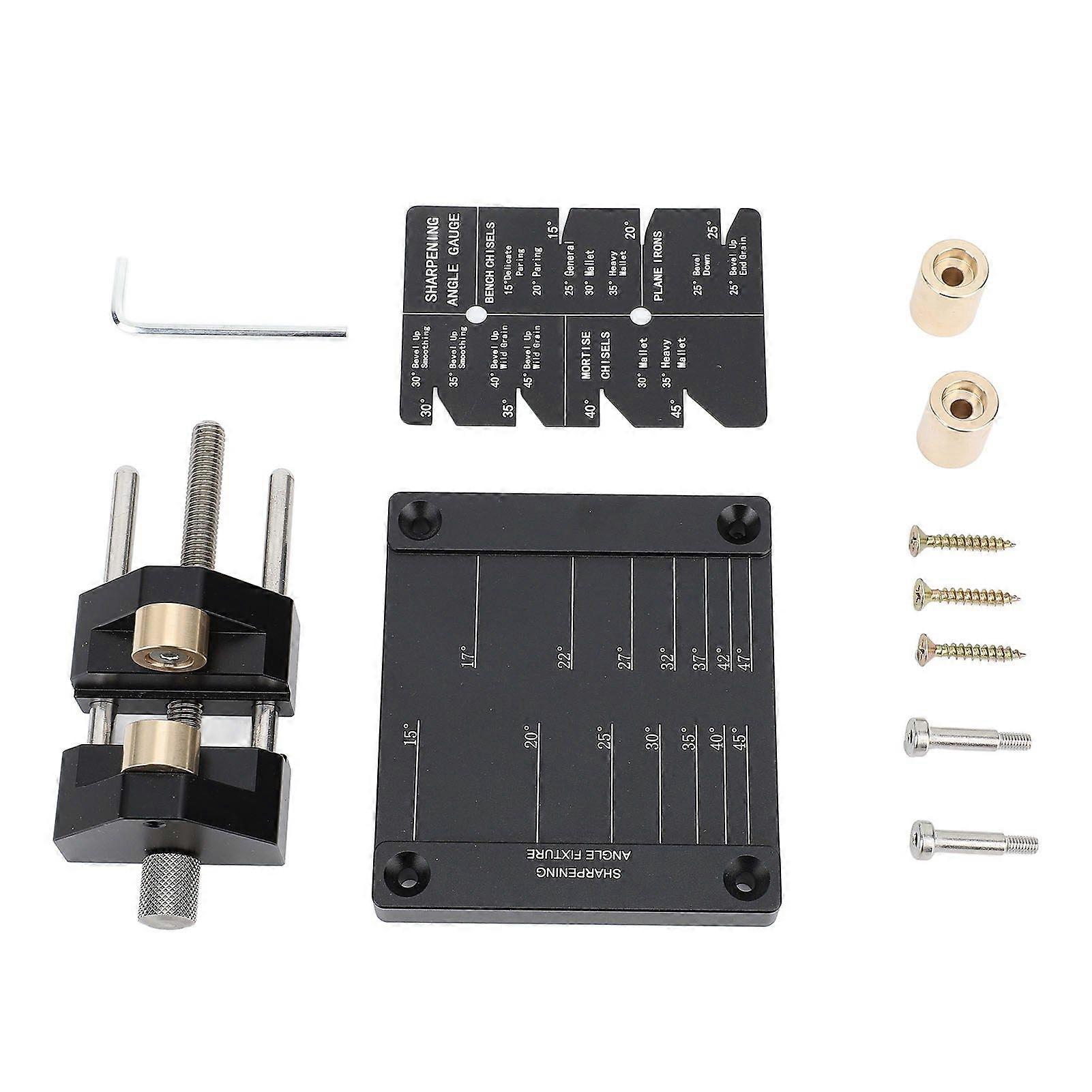 Honing Guide System Chisel Sharpening Kit for Woodworking Chisels and Planes Sharpening Angle Fixture Sharpening Angle Guide