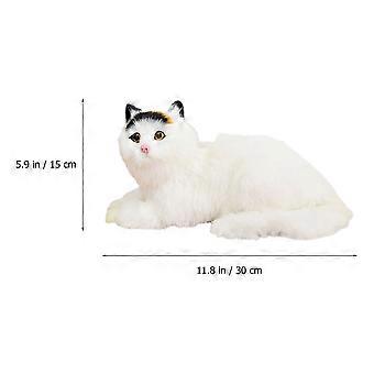 Muñeco de peluche de gato simulado para regalo, hecho de felpa y algodón.