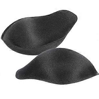 Mens Bulge Pouch Swimwear Underwear Pad 3D -Shaped Black 2Pack  (LGL) [MI]