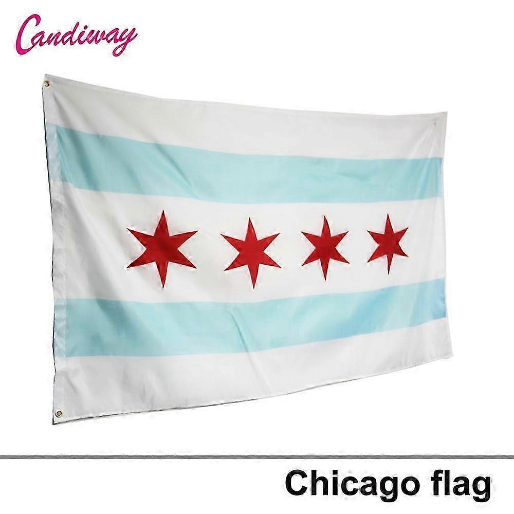 Chicago Windy City Banner Flag