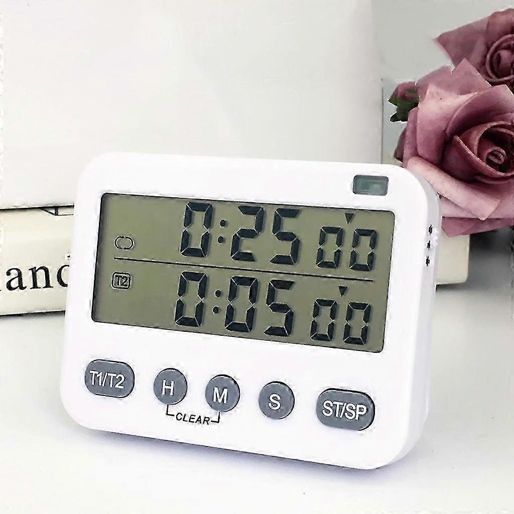 Dual LCD Timer With Adjustable Alarm