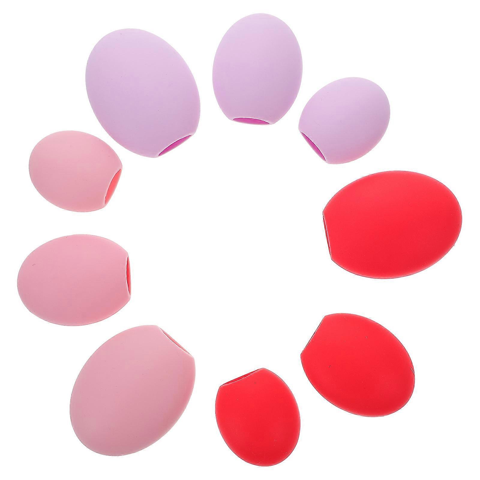 Makeup Brush Caps Silicone Protective Covers for Protection 9Pcs