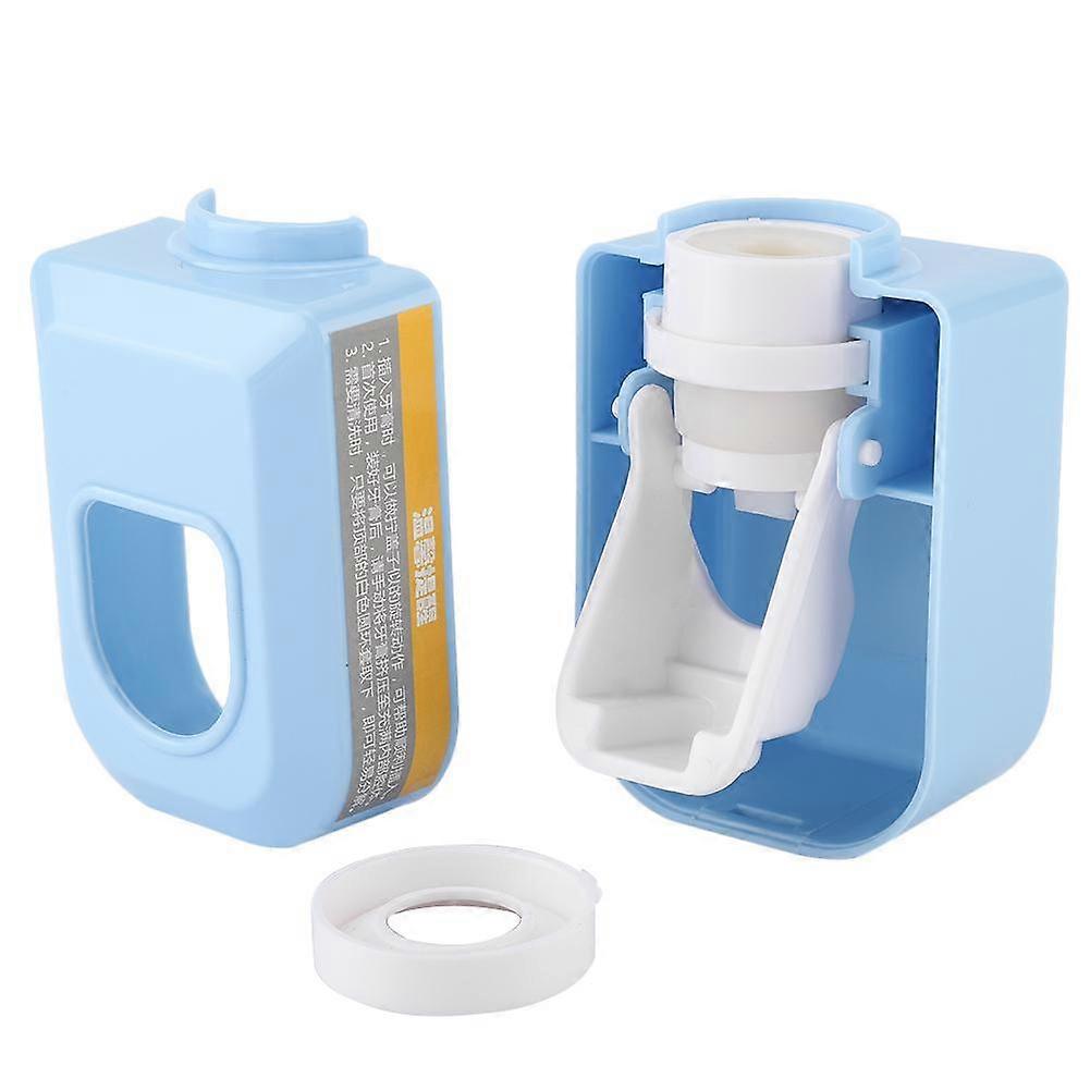 Wall Mounted Toothpaste Dispenser Automatic Squeezer Toothpaste Holder Home Bathroom (Blue)