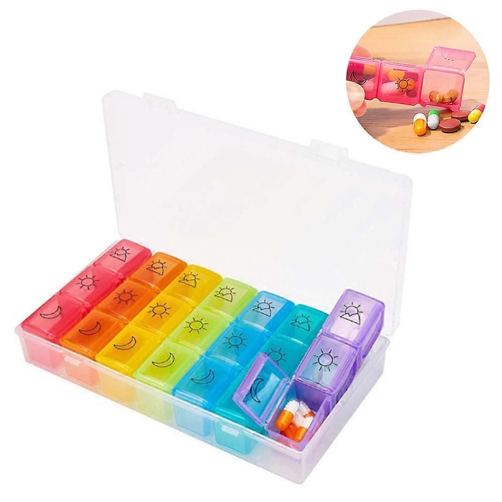 High-Capacity Weekly Pill Case Moisture-Proof