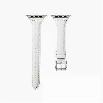 41mm 40mm 38mm 49mm 46mm 42mm 44mm 45mm 46mm Slim Leather Strap For / Watch Band Bracelet loop / watch 8 10 9/7/se/3/4 6