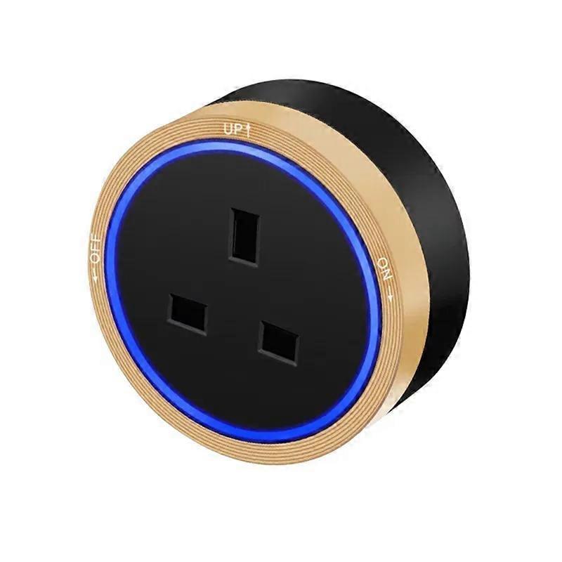 Power Track Sockets Removable Surface Wall-Mounted Sliding Socket Multiple Tabletop Outlets EU UK Universal Plugs