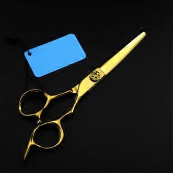 Professional Hair Cutting Scissors Set with Sharp Precision Blades, Gold Rustproof Stainless Steel Shears for Salon and Home Use