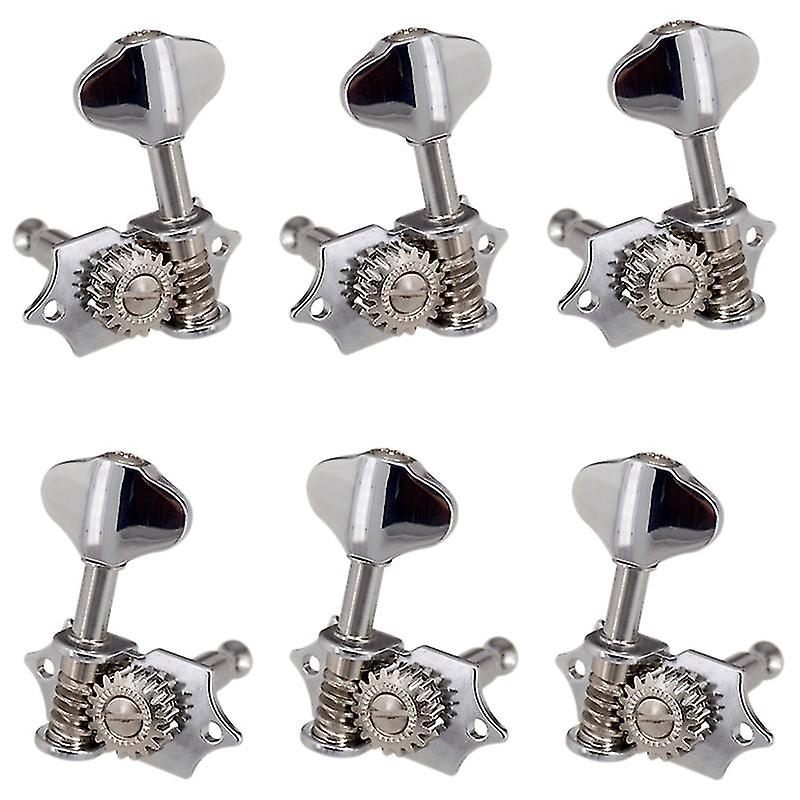 3l3r 6pcs 1:18 Guitar String Tuning Pegs Tuner Knobs Tuning Keys For Acoic Or Elec