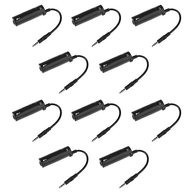 10Pcs Guitar Interface Adapter Worked With Record/tuning/audio Processing 3.5mm Audio Cable For Iphone Ipod Press &amp; Ipa