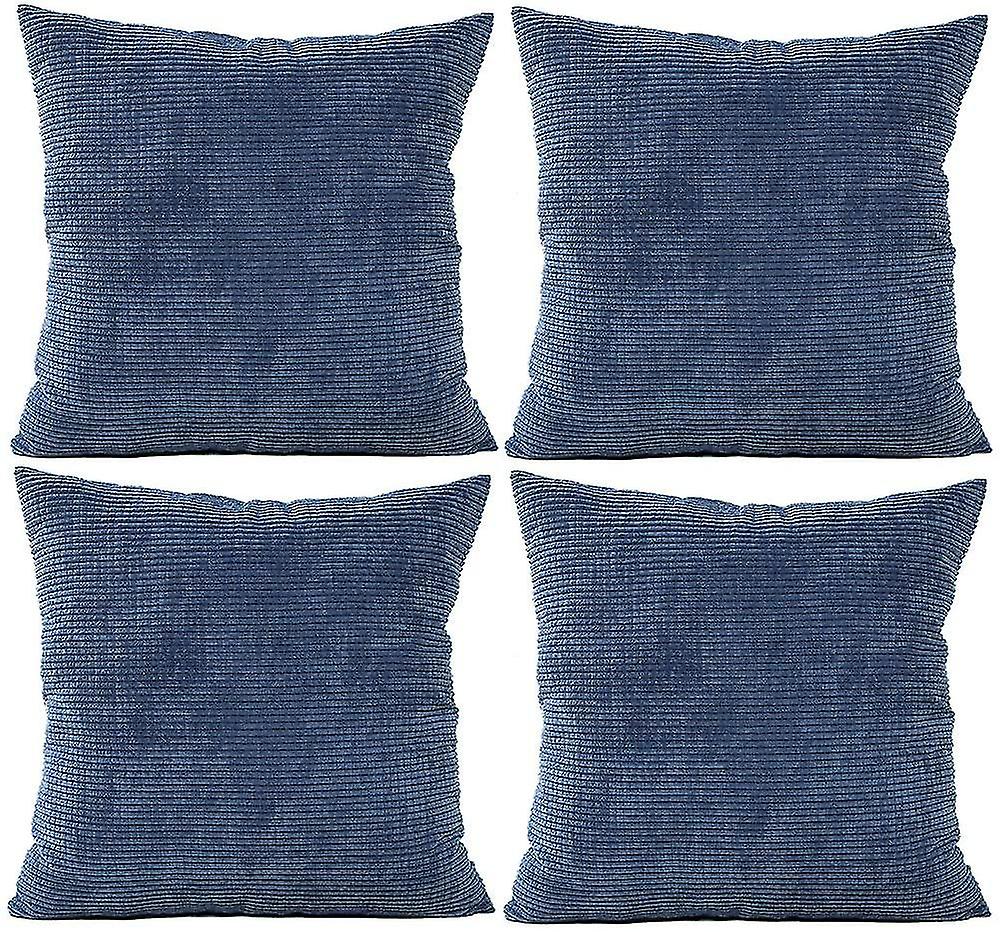 Solid Color Corduroy Waist Throw Pillow Case Corn Kernels Soft Cushion Cover
