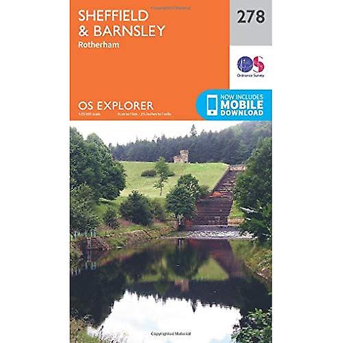 OS Explorer Map (278) Sheffield and Barnsley
